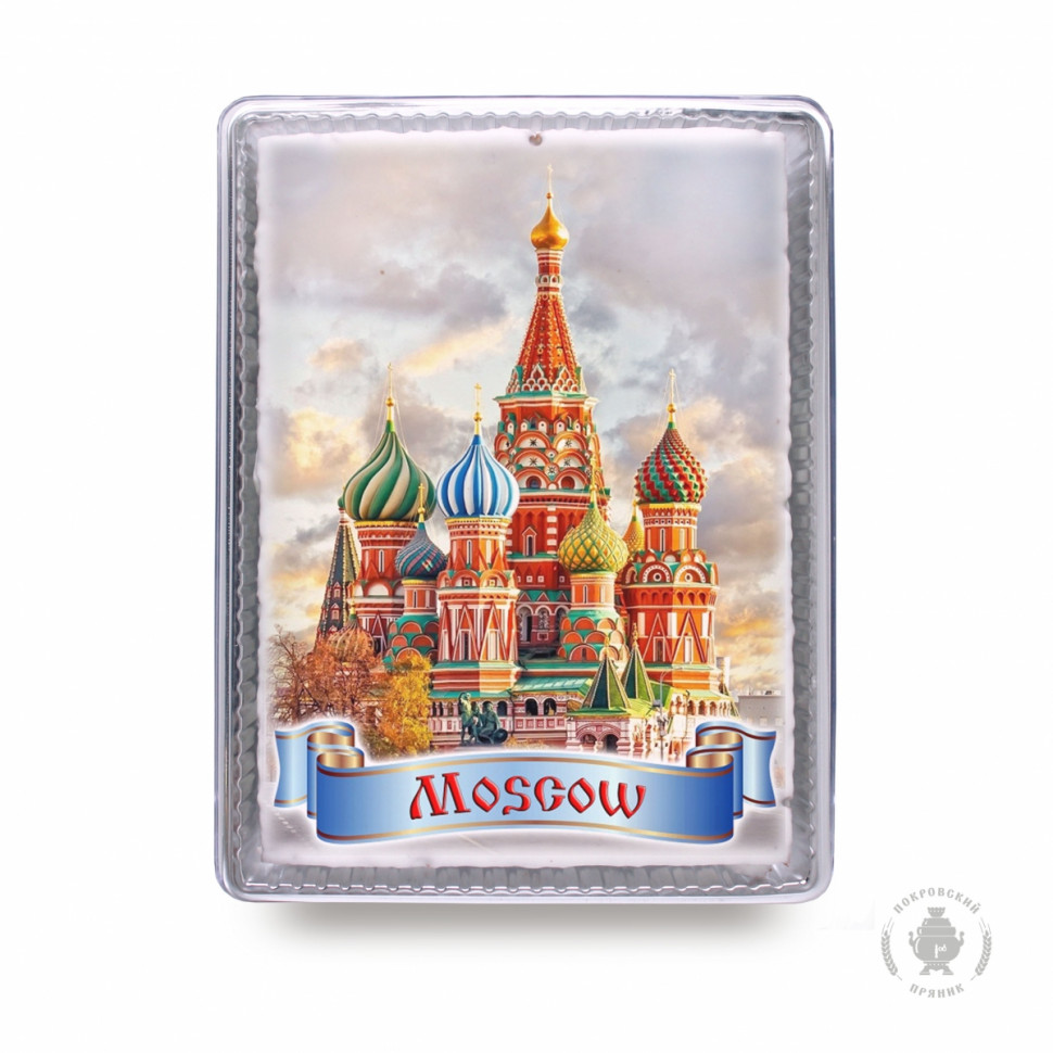  Пряник 600г MOSCOW с фотопечатью (в подарочной пластиковой упаковке)  в Шадринске