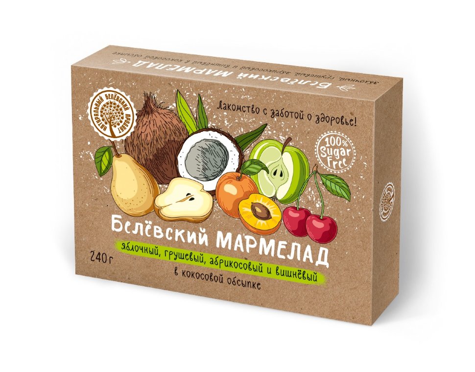  Мармелад белевский на фруктозе 240г  в Шадринске
