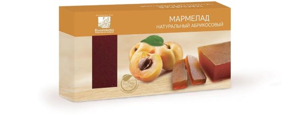 №2 Мармелад пластовый 210г абрикосовый  в Шадринске